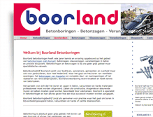 Tablet Screenshot of betonboringen-boorland.nl